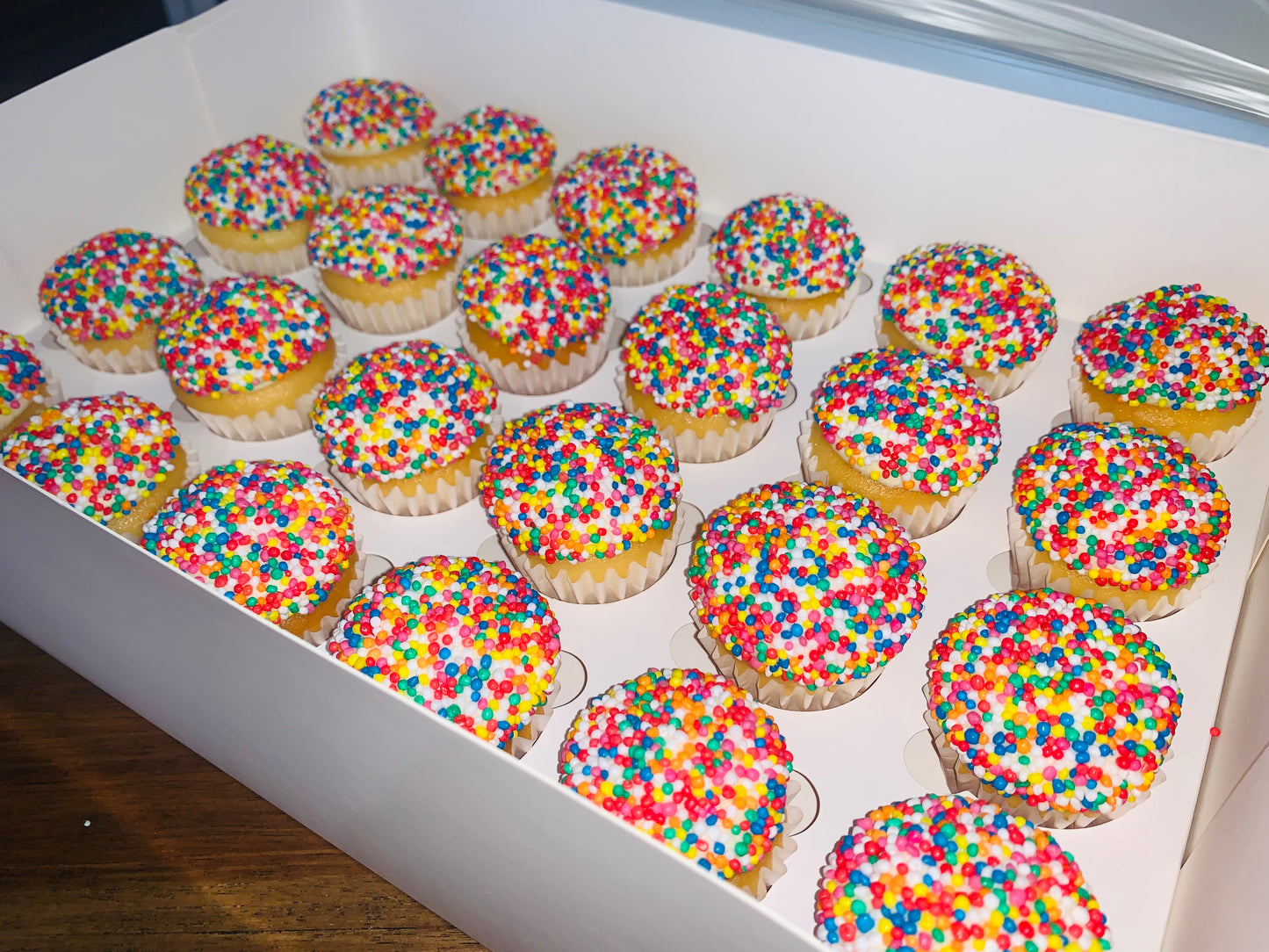 Sprinkle Mini Cupcakes