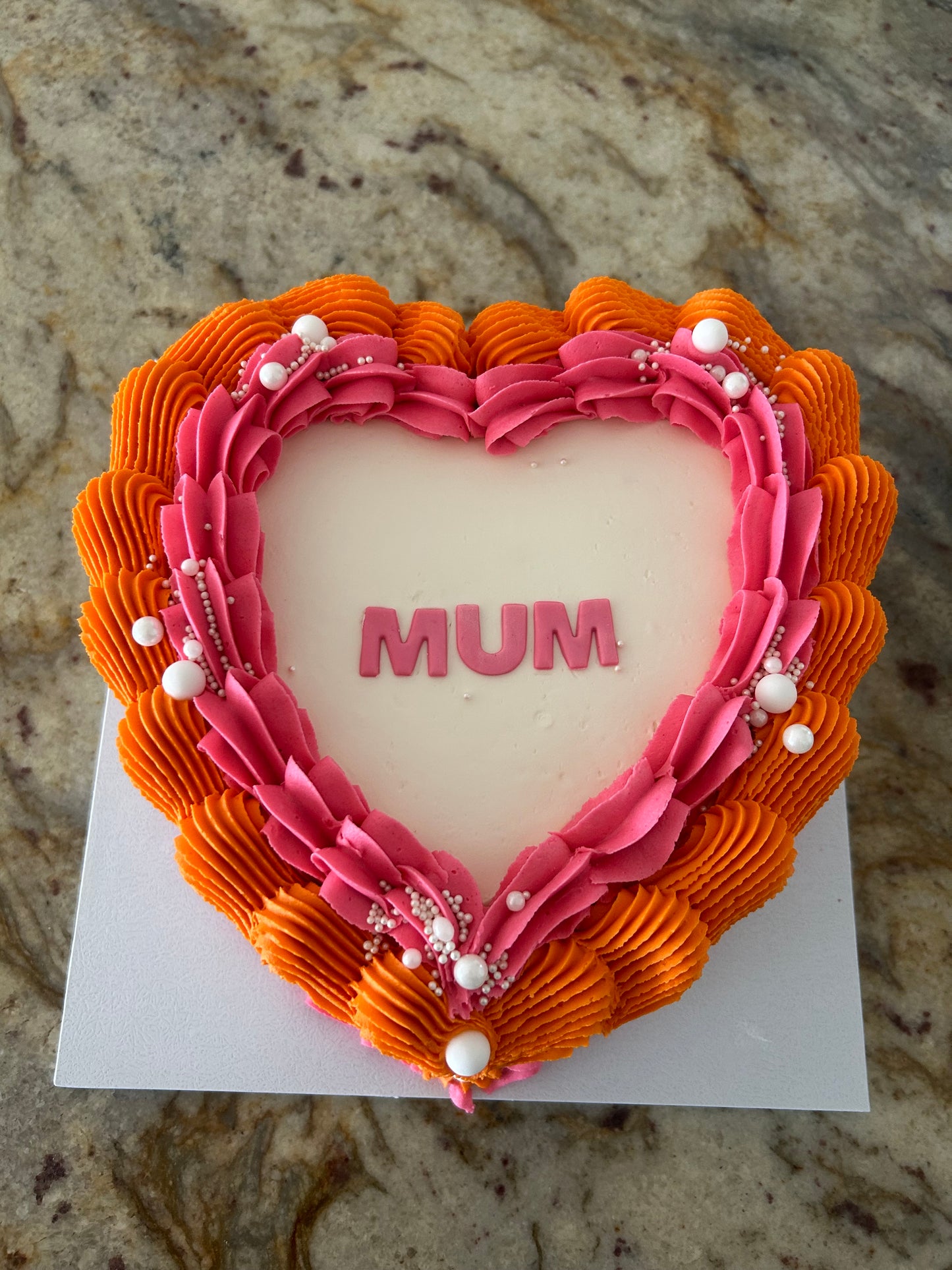 Vintage Heart Cake