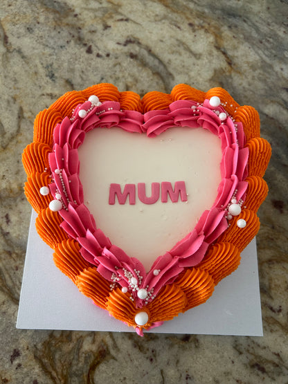 Vintage Heart Cake